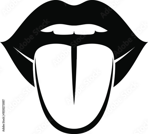 Lips With Tongue Out Icon