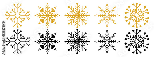 Snowflake Border on Transparent Winter Background for Christmas cards, holiday invitations, banners, packaging, and seasonal digital designs.