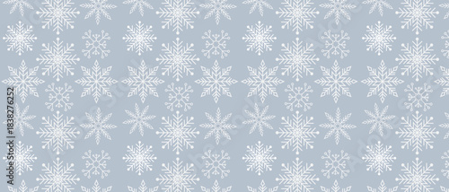 Colorful Snowflake Winter Pattern on Light Background for Christmas wrapping paper, textile prints, greeting cards, digital wallpapers, kids’ holiday projects, and winter-themed branding.