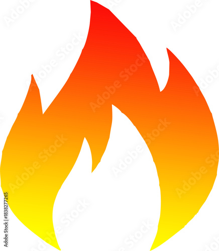 Set of fire flame vector icons. Collection of fire and flame icons. Bonfire icons, flaming elements.