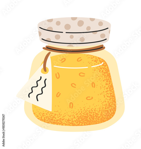 Orange jam sweet marmalade jar