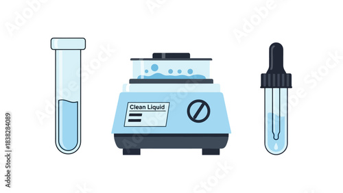 Scientific Laboratory Equipment for Liquid Analysis and Clean Solution Preparation