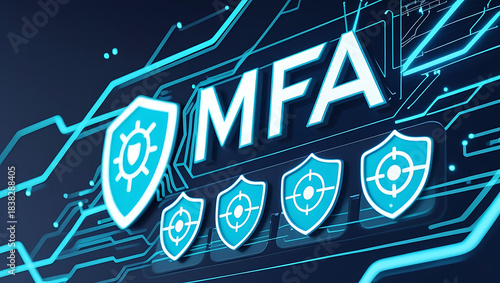 Multi-Factor Authentication (MFA) and Multi-Level Security Implementation Depicting Advanced Identity Verification, Access Control, Data Protection, and Cybersecurity Strategies