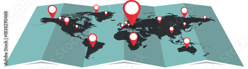 world map high quality vector illustration	