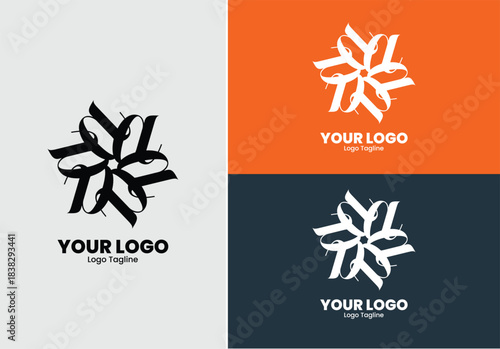 Minimal Symmetrical Logo Mark Classic Fashion, Furniture & Hospitality Brand Identity
