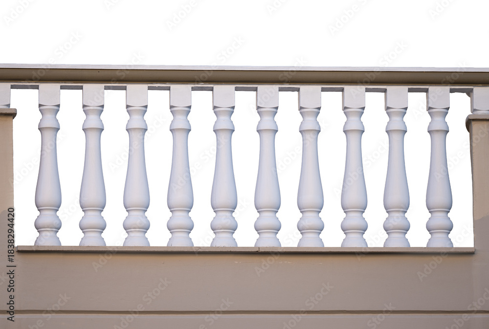 Naklejka premium Stone railings isolated