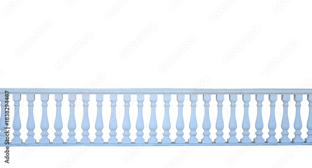 Naklejka premium Stone railings isolated