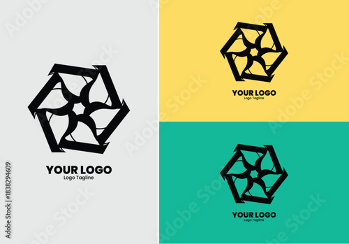 Minimal Symmetrical Logo Mark Classic Fashion, Furniture & Hospitality Brand Identity