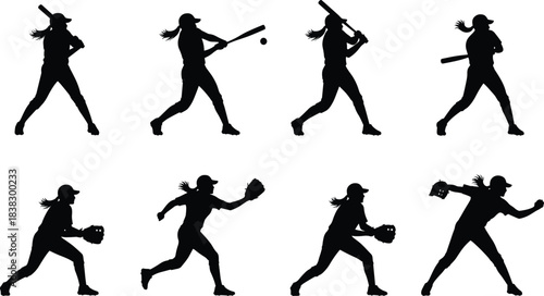 Extensive collection of black spider silhouettes showcasing various arachnid poses and realistic insect shapes, perfect for Halloween, nature, science, and warning designs on a white background, iso