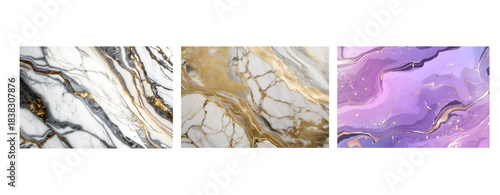 Set of modern marble with elegant veins design best suitable for home or commercial interior design 
