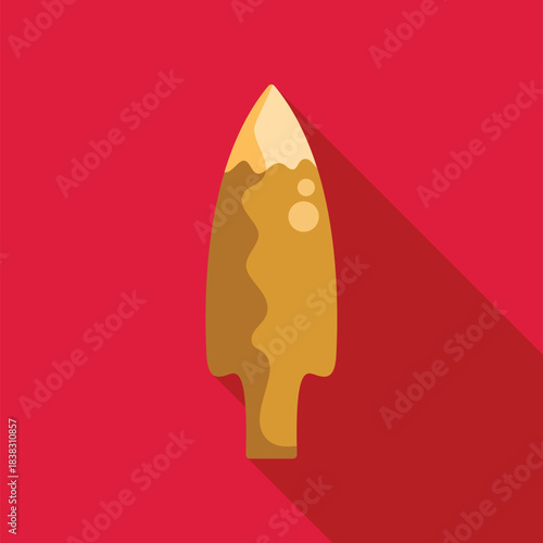 Stone age hand axe weapon suggesting hunting and ancient civilizations