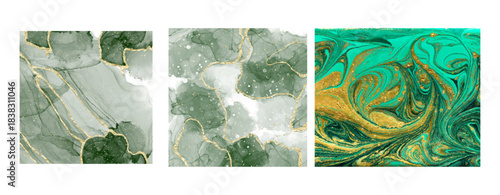 Set of modern marble with elegant veins design best suitable for home or commercial interior design 