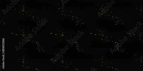 Black background wallpaper with falling rain drops and winter night light illustration