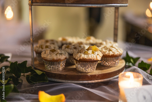 cupcake desserts at a wedding 