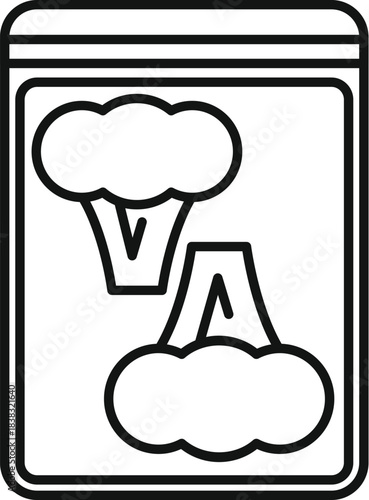 Vacuum sealed broccoli in packaging, extending product lifespan and maintaining freshness