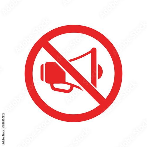 No Megaphone Sign, No Loudspeakers