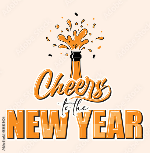 Cheers To The New Year Champagne Celebration