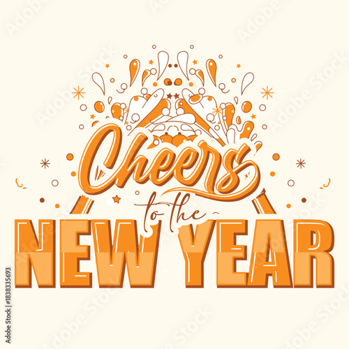 Cheers To The New Year Champagne Celebration