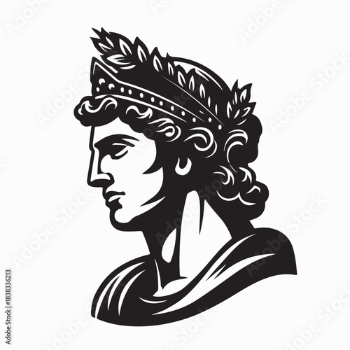 Roman Emperor Vector Art, Icons, and Graphic on White Background