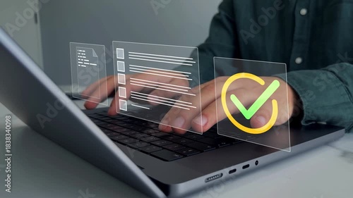 Quality certification service and standardization.Quality assurance document management technology standards and ISO.Digital checklist management for business certification and quality assurance.