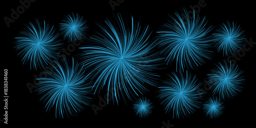 vector illustration of a fireworks