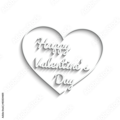 happy Valentine's Day Poster or banner with many hearts. vector illustration design