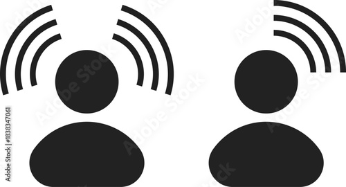 Influencer Icon Set. Social Media Marketing and Content Creator Symbols 