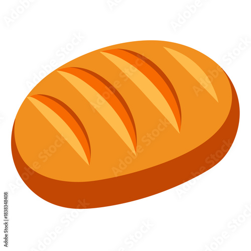 Loaf of bread vector illustration