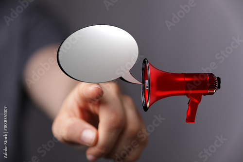 Image of a hand pointing at...
