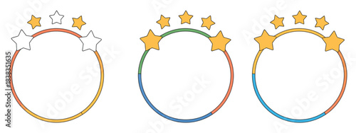 Google Customer Review Icon. Star Rating Symbol Vector for Feedback and Testimonials
