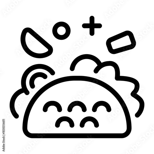 This Taco icon is suitable for party or event.
