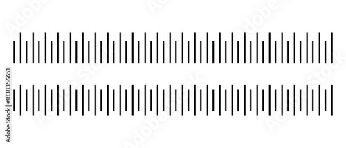 Measuring Scale and Ruler Markup Vector Set