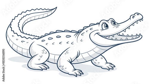 crocodile with a big smile