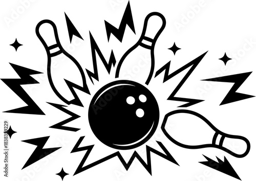 Ball Hitting Pins Explosion