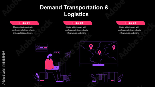 Demand Transportation & Logistics Presentation Slide