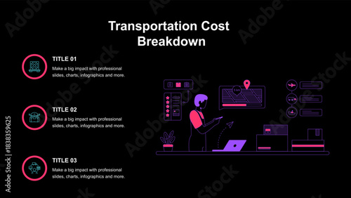 Transportation Cost Breakdown Presentation Template