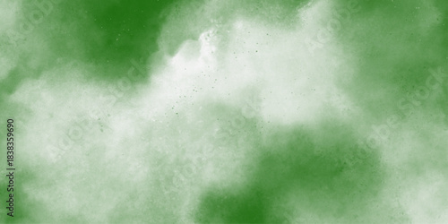 Abstract background of swirling green and dark green clouds. Abstract pixelated green shape with dark tones and subtle texture for digital art isolated on transparent background .

