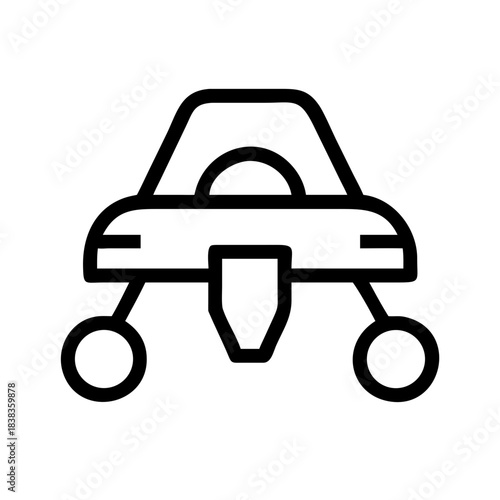 Anti Gravity Vehicle Futuristic Mobility Advanced Technology Transport icon set