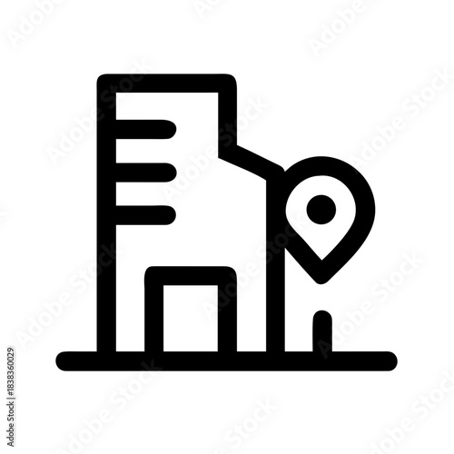 Building Tracker Smart IoT Monitoring Analytics Security Infrastructure icon set