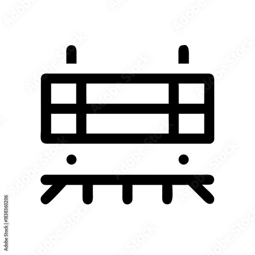 Rail Network Railway Train Transportation Infrastructure Metro icon set