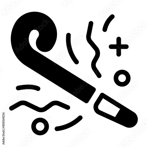 This Party blower icon is suitable for party or event.