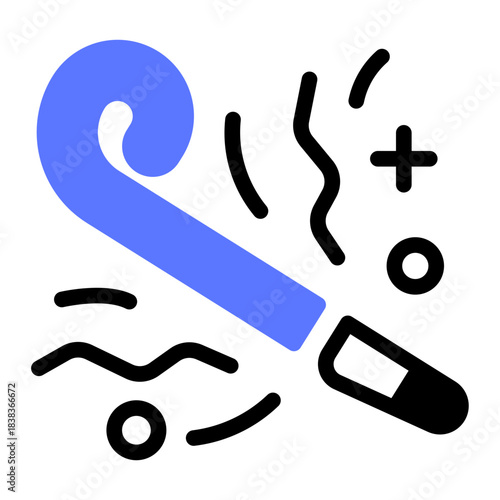 This Party blower icon is suitable for party or event.