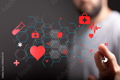 Healthcare worker interacti...