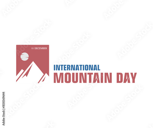 international mountain day design vector