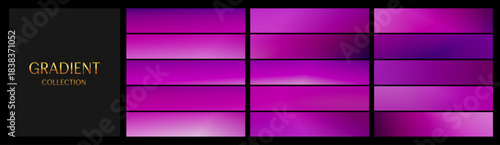 Purple and Pink Gradient Collection, Rich Magenta Tones, Abstract Backgrounds, Feminine Design Elements