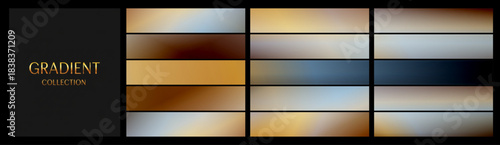 Beige, Grey, and Blue Gradient Collection, Neutral and Cool Tones, Abstract Backgrounds, Sophisticated Design Elements