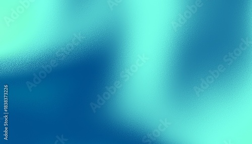 Dark royal green mint sea teal jade emerald turquoise light blue abstract background. Color gradient blur. Rough grunge grain noise. Brushed matte shimmer. Metallic foil design effect
