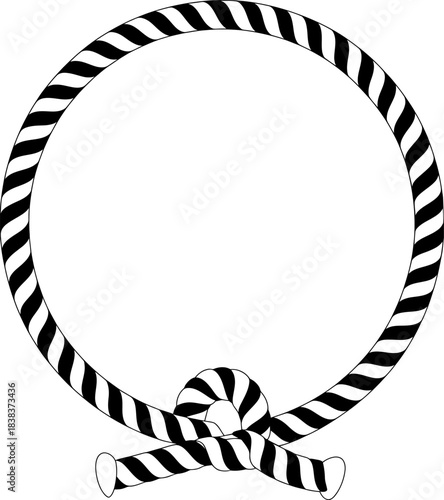 Circular Rope Frame with Knot