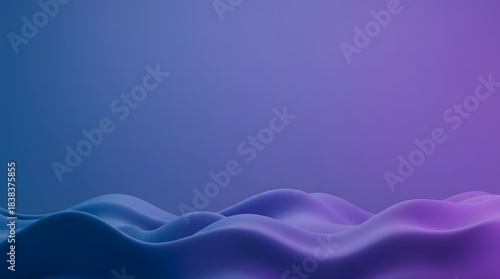 A professional 3D abstract background, rendering soft, matte liquid waves crashing up