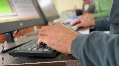 Officials working in office